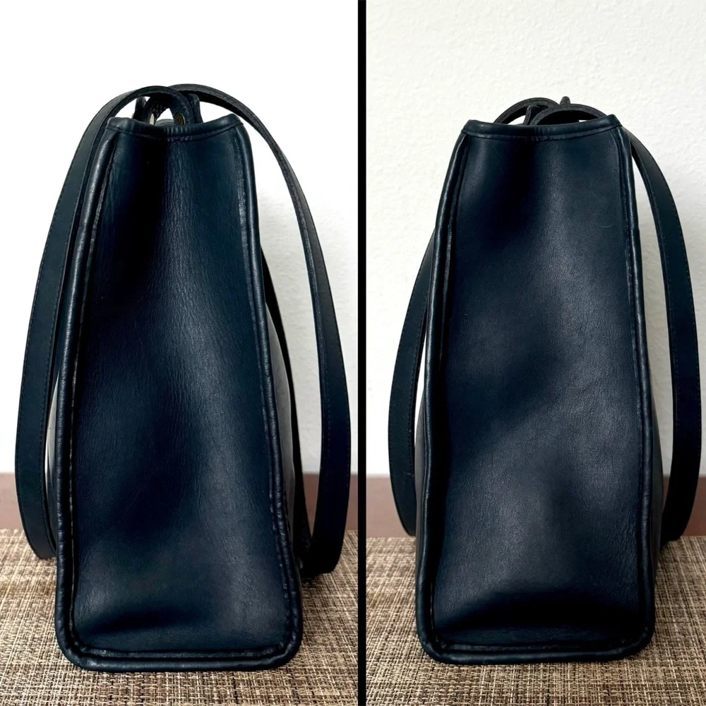 ❤️SOLD❤️Vintage Coach Navy Dover Bag #9900 - Picture 3 of 10